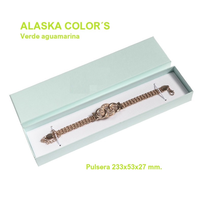 Alaska Color´s AGUAMARINA pulsera 233x53x27 mm.